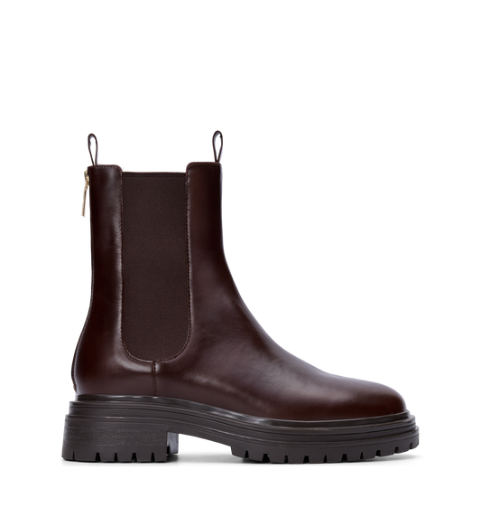 Peltops Leather Flat Boots