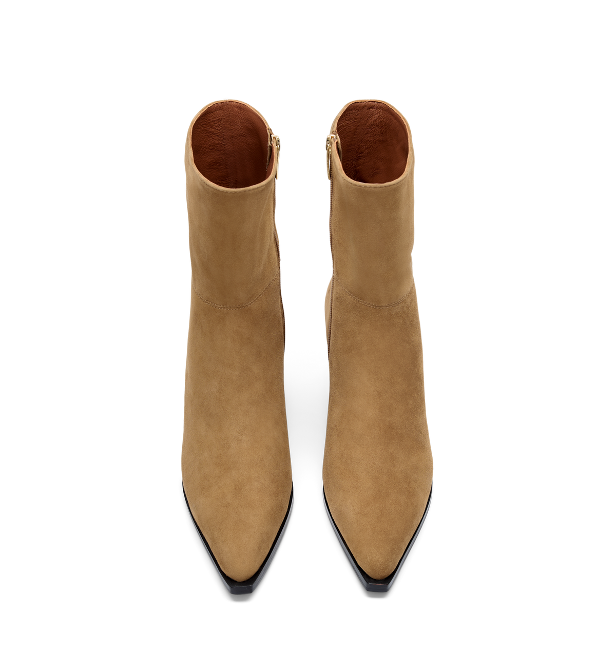 Pica Camel Suede Heeled Boots