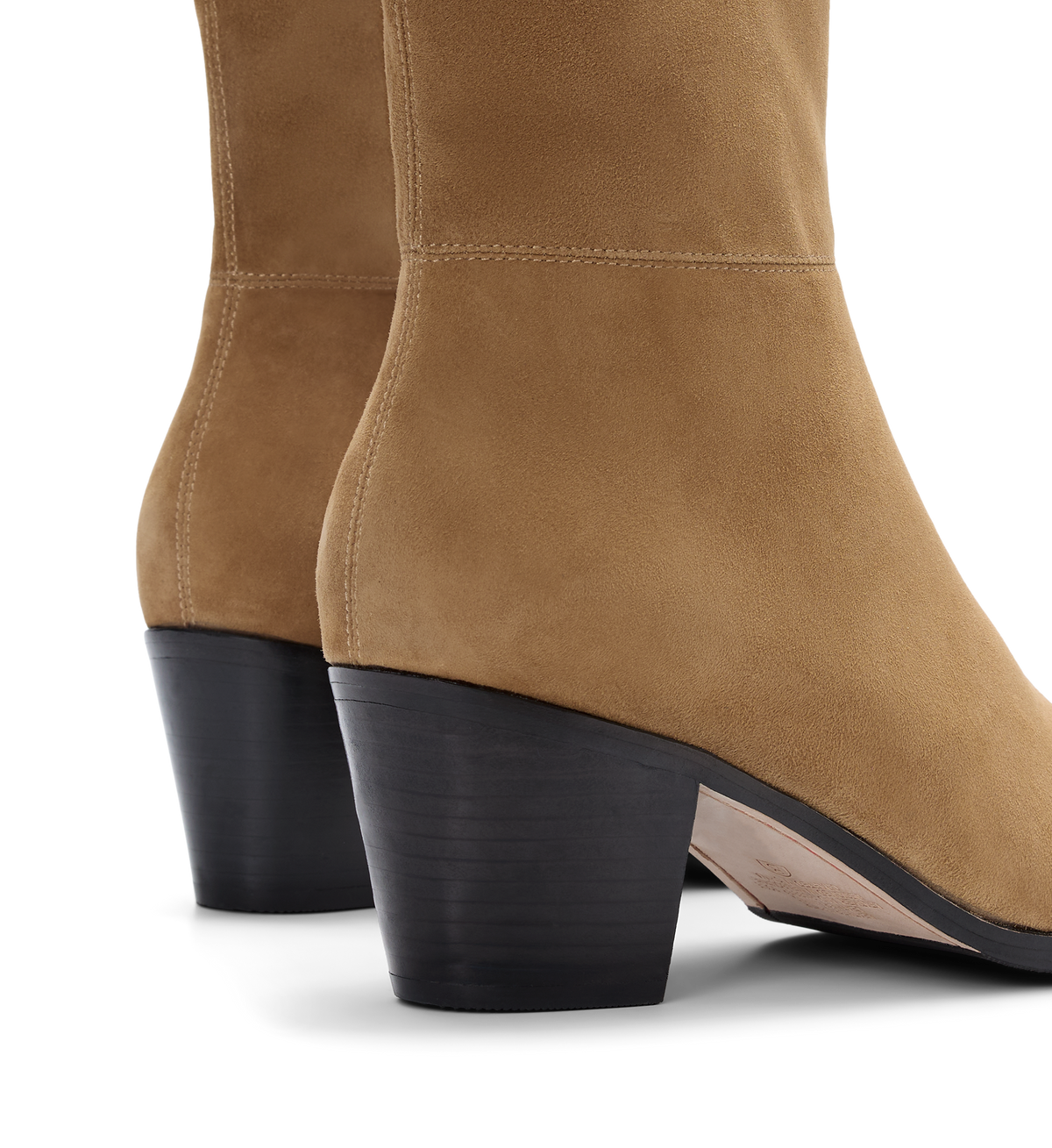 Pica Camel Suede Heeled Boots