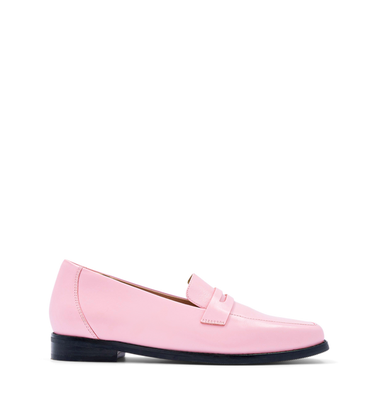 Piha Baby Pink Leather Loafers