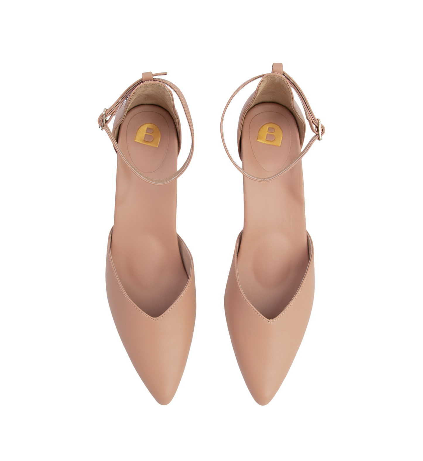 Quelea Blossom Leather Low Heels