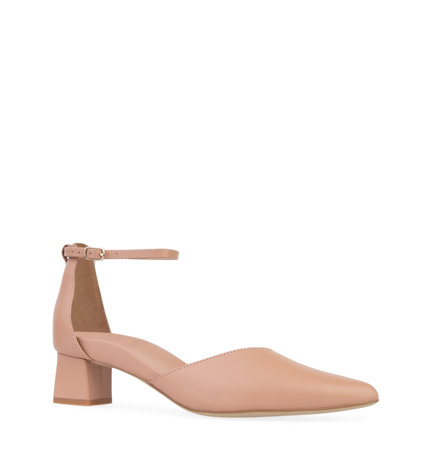 Quelea Blossom Leather Low Heels