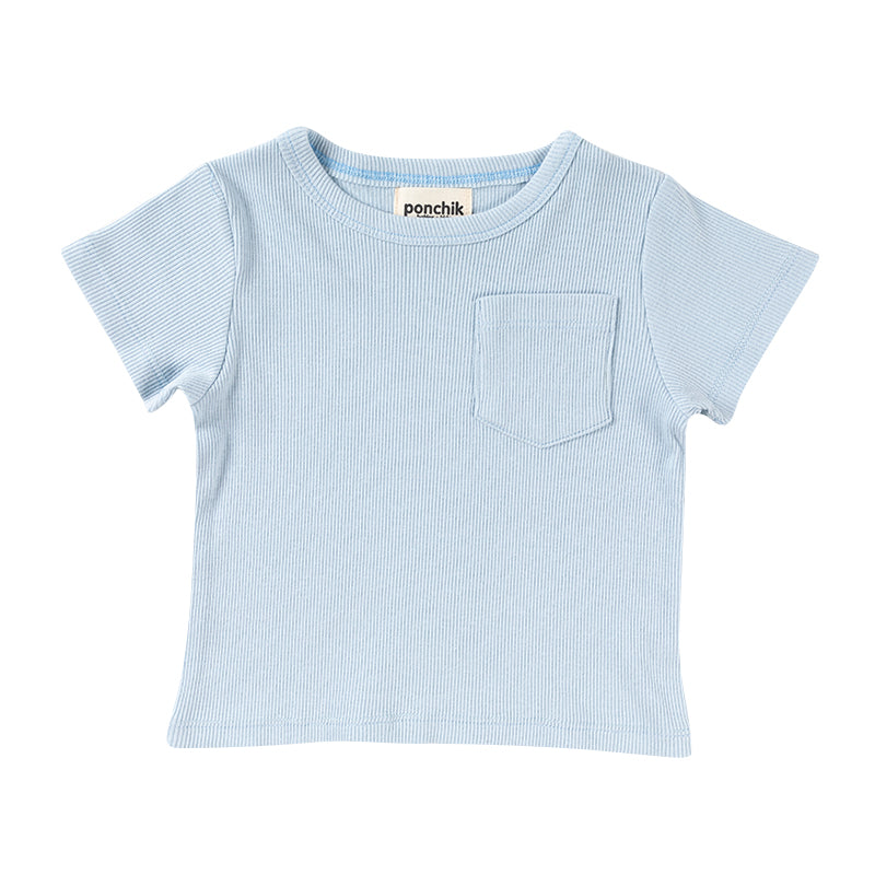 Ribbed cotton t shirt