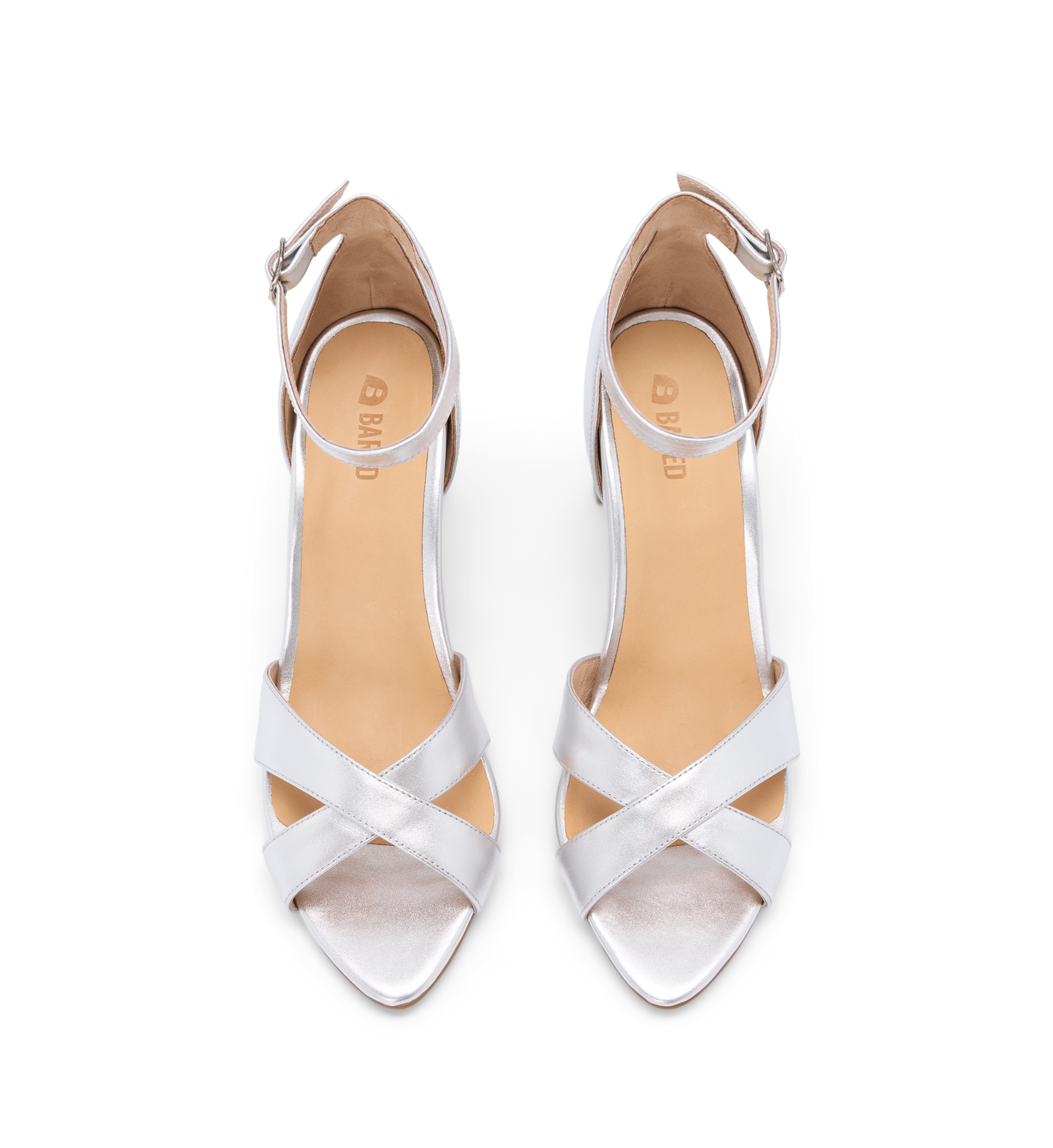 Saltator Silver Leather High Heels