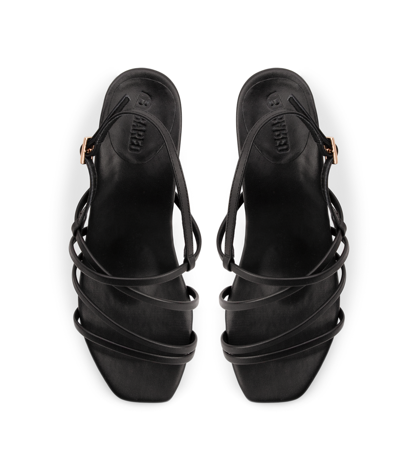 Sapayoa Black Leather Low Heels