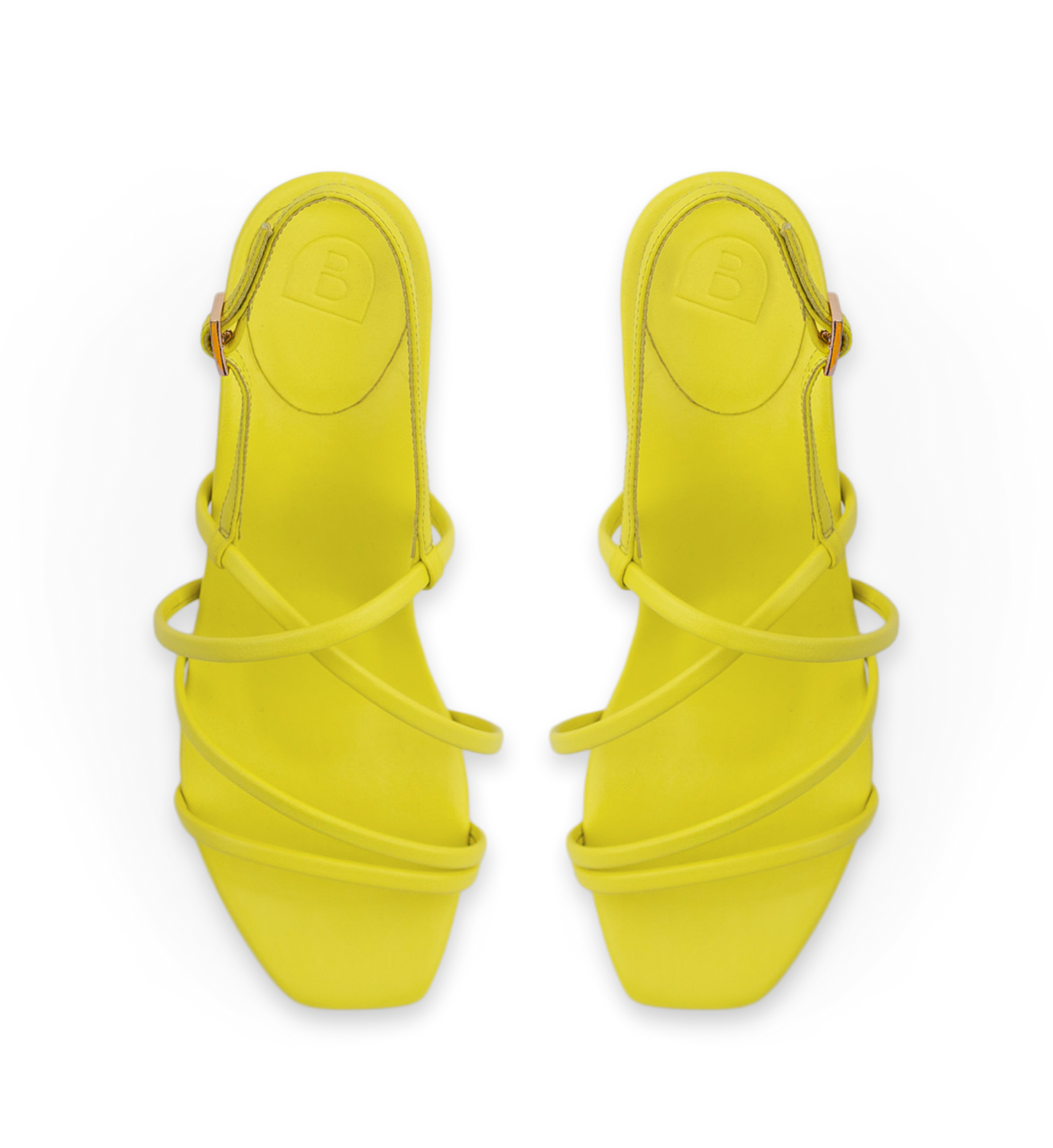 Sapayoa Citrus Yellow Leather Low Heels