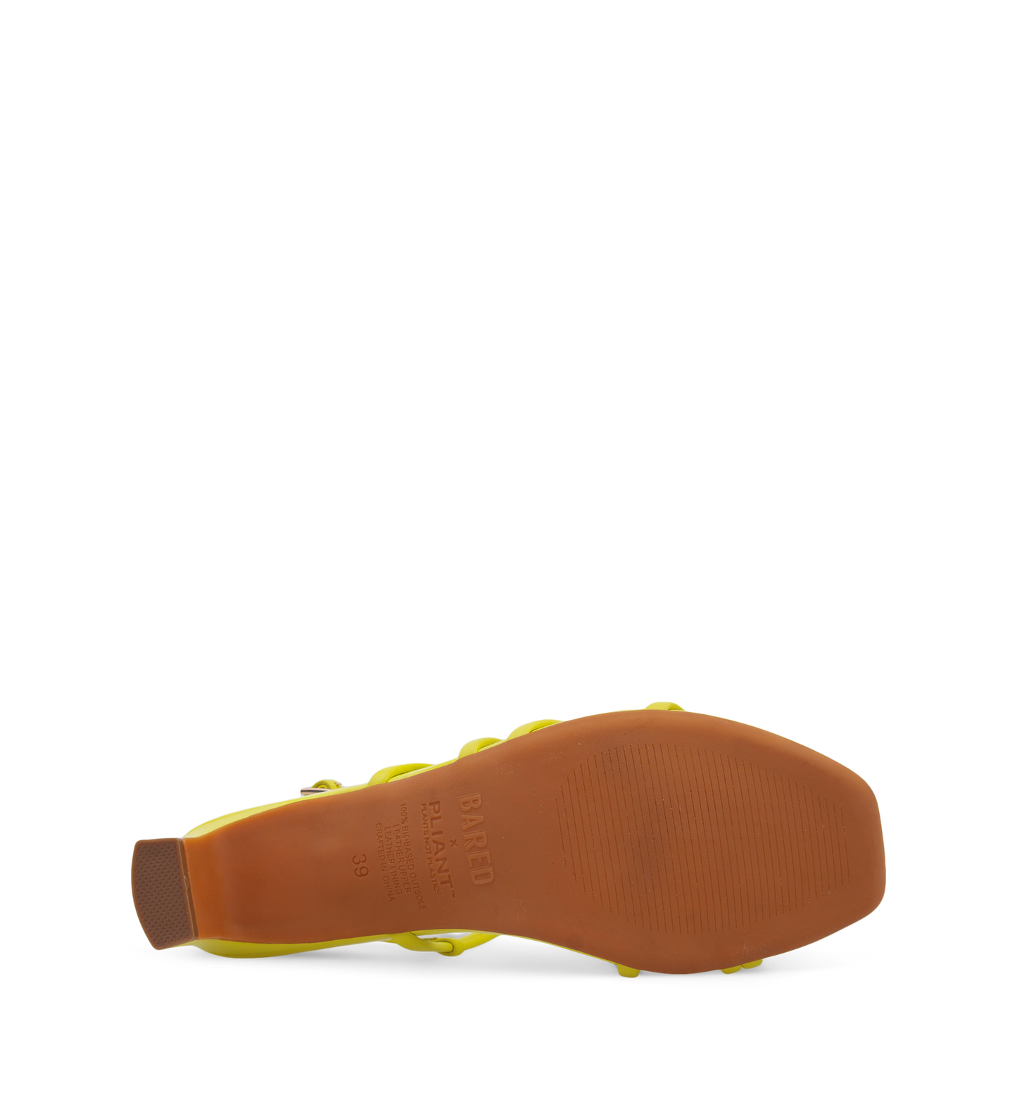 Sapayoa Citrus Yellow Leather Low Heels