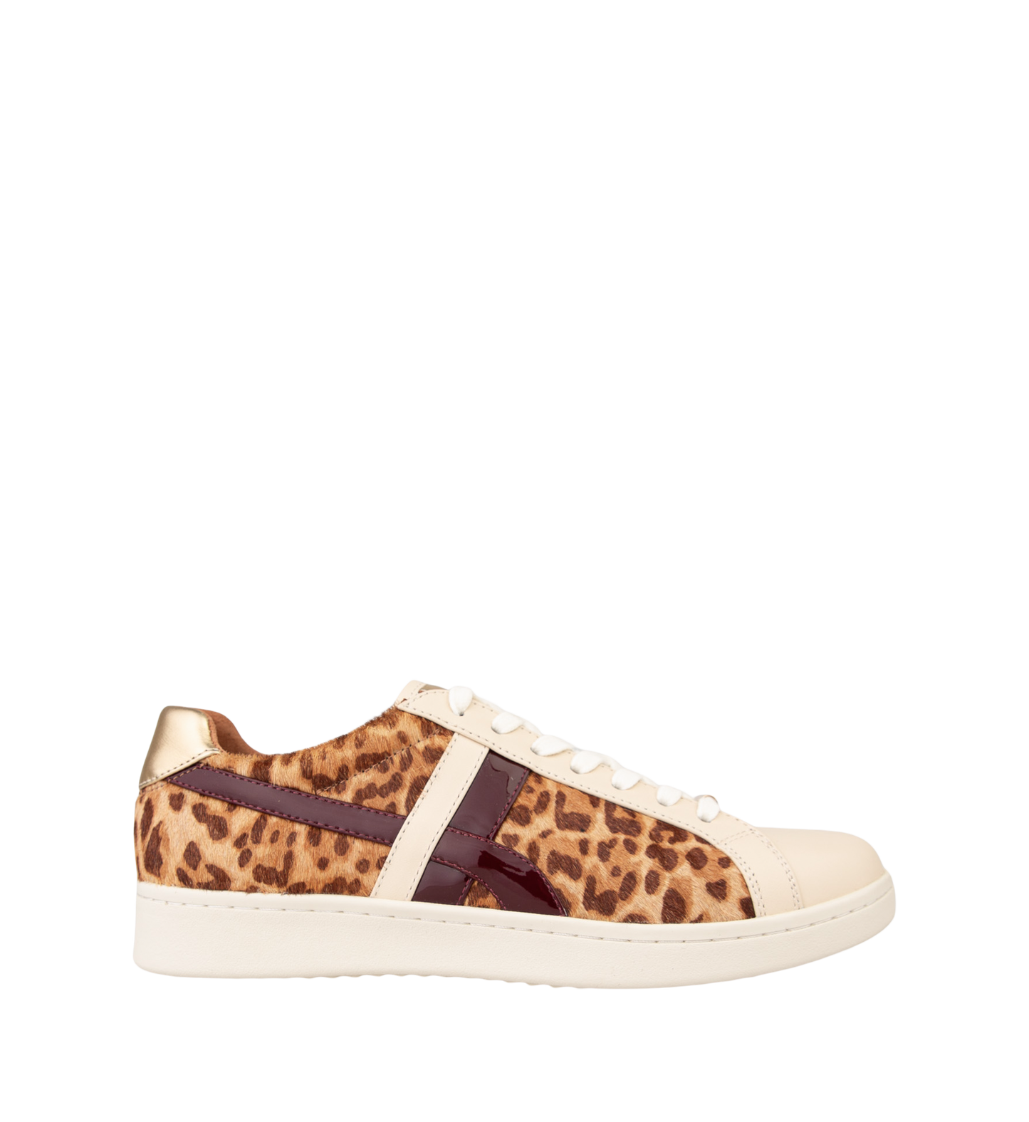 Seriema Leopard & Merlot Leather Sneakers