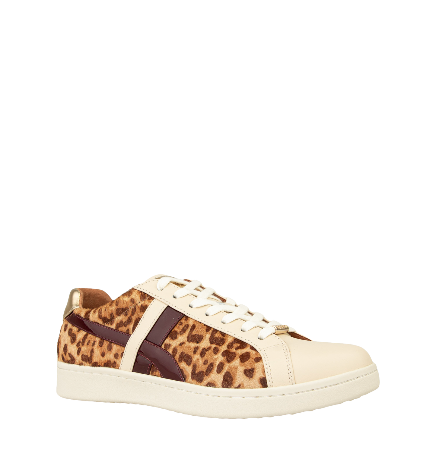 Seriema Leopard & Merlot Leather Sneakers