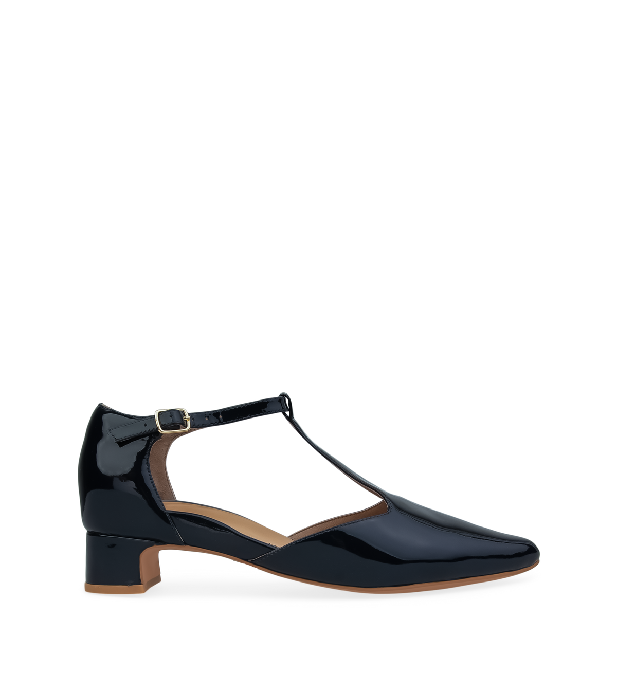 Shama Navy Patent Leather Flats