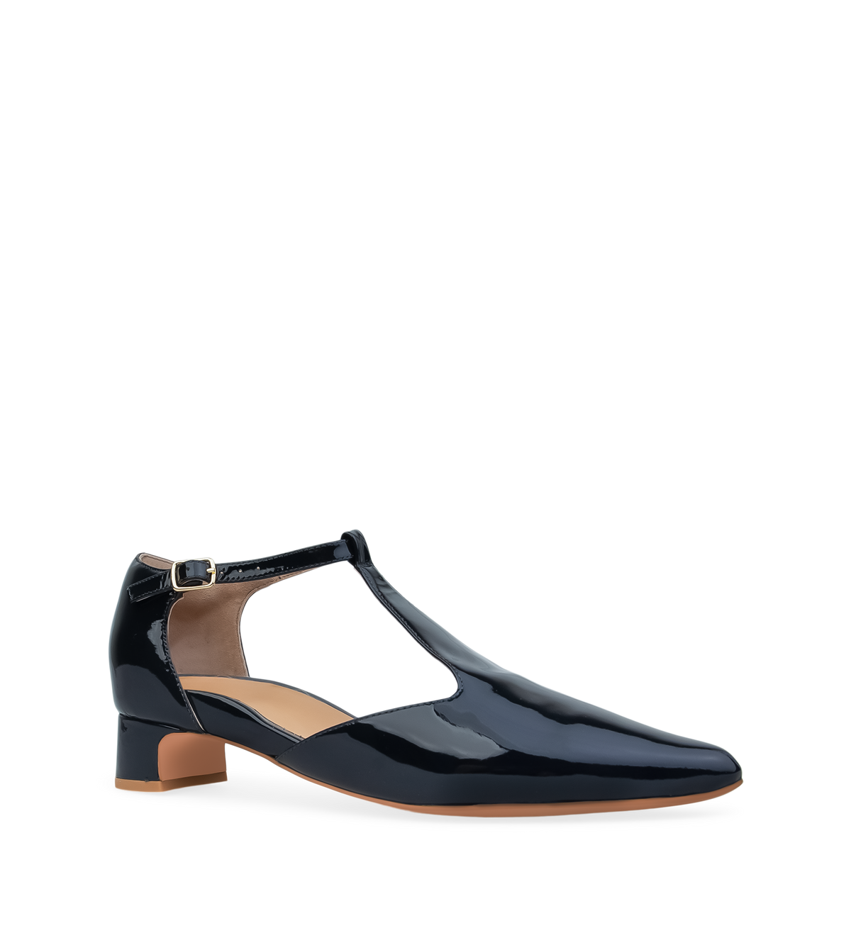 Shama Navy Patent Leather Flats