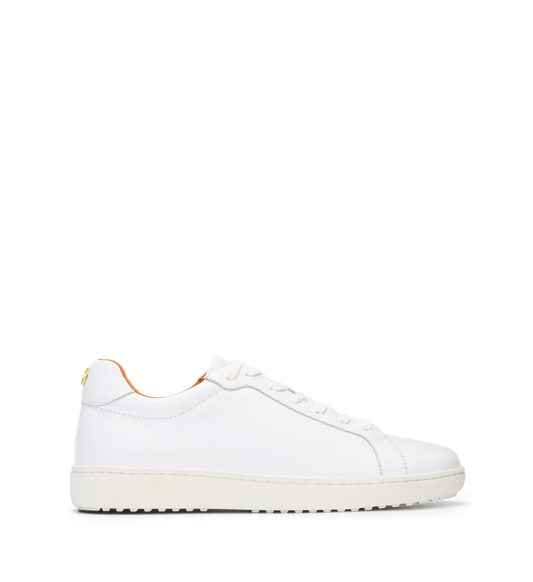 Sialia White Leather Sneakers