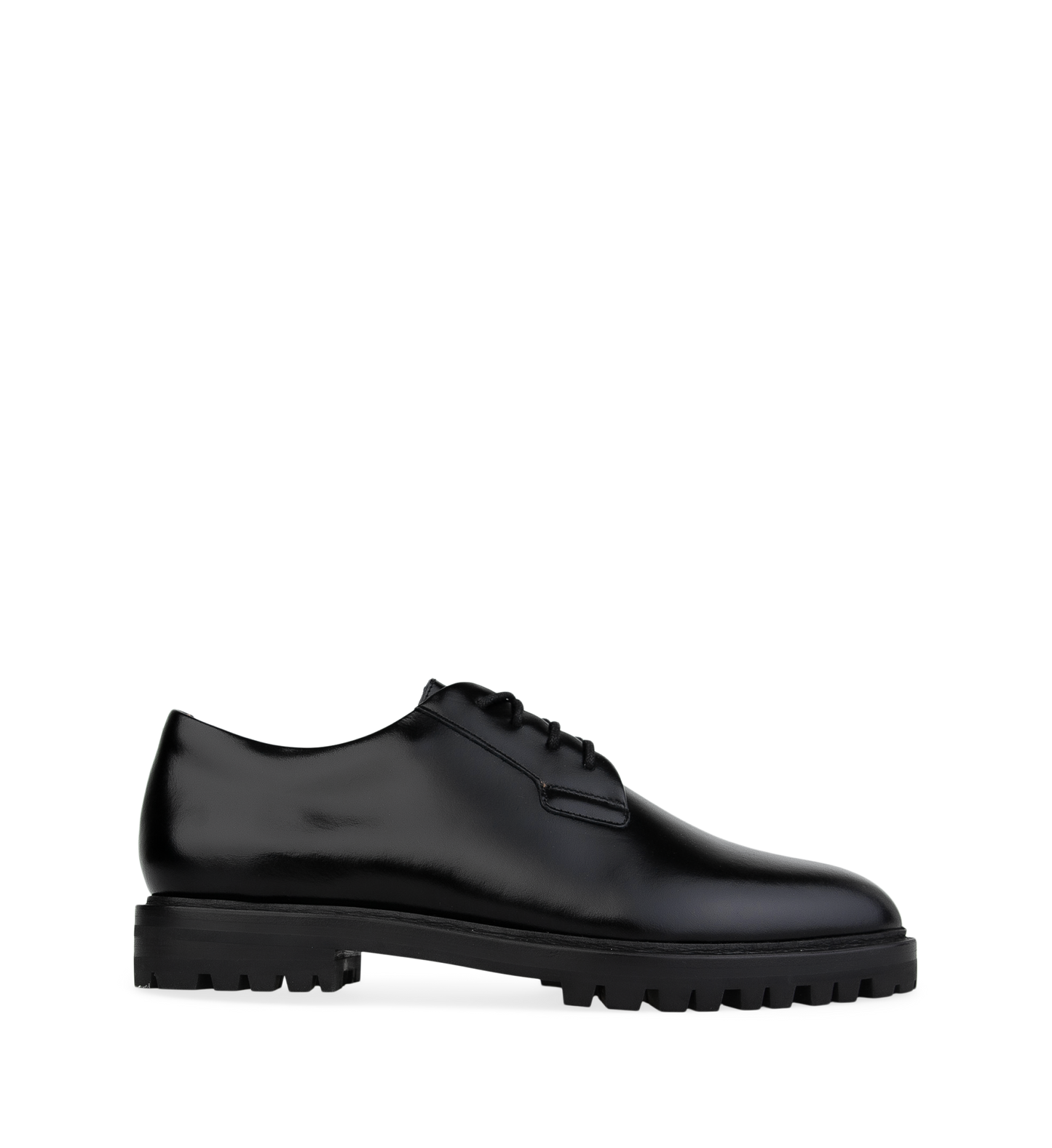 Silktail Black Polished Leather Flats