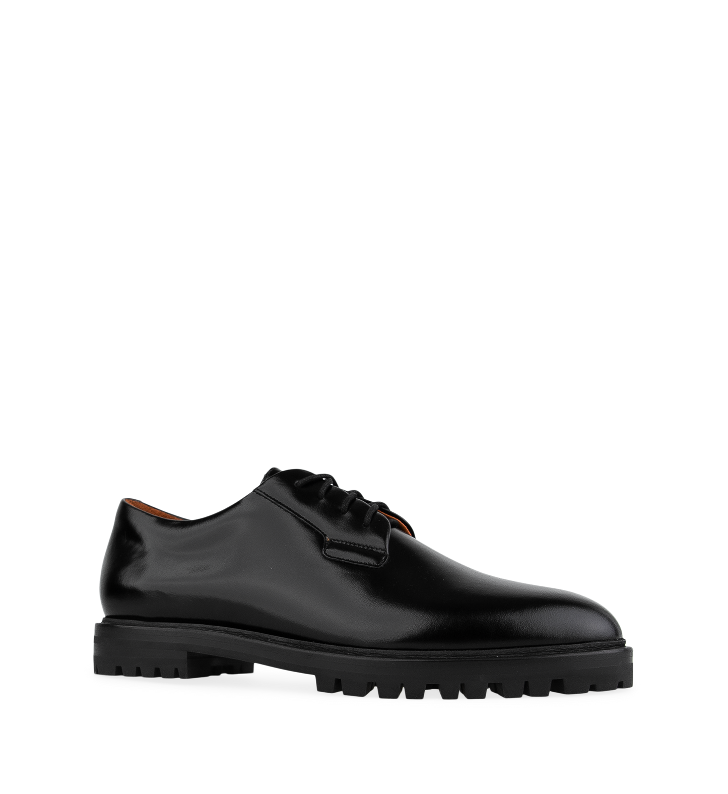 Silktail Black Polished Leather Flats