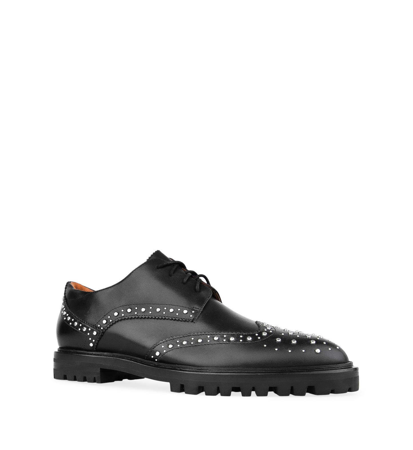Silktail Black Leather & Hardware Flats