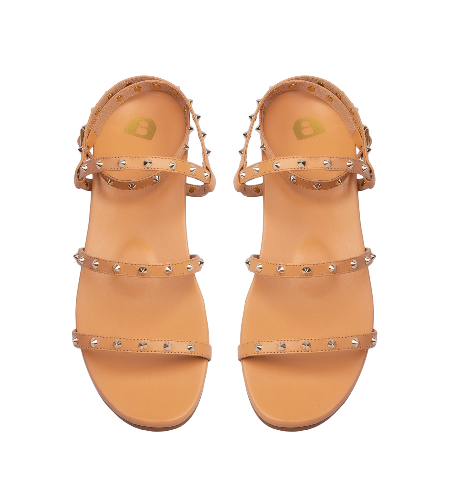 Swamphen Light Tan Leather Flat Sandals