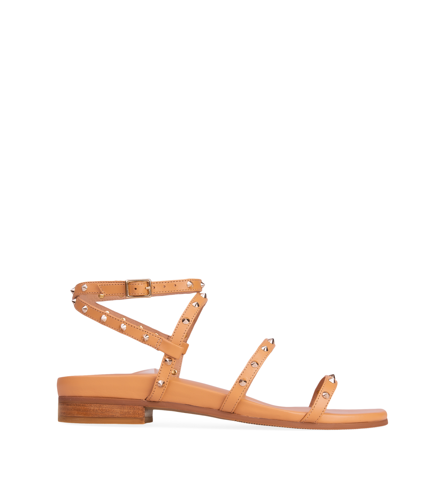 Swamphen Light Tan Leather Flat Sandals
