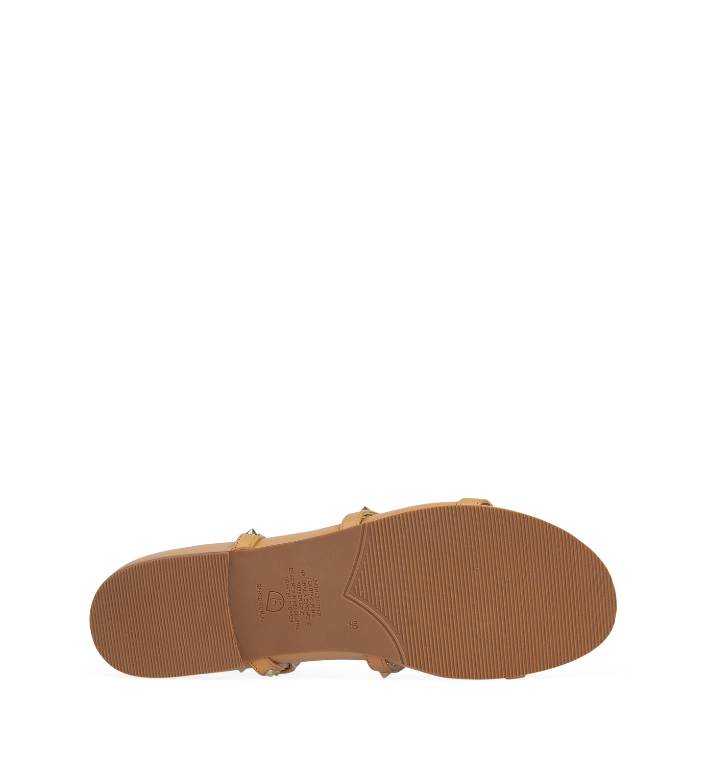 Swamphen Light Tan Leather Flat Sandals