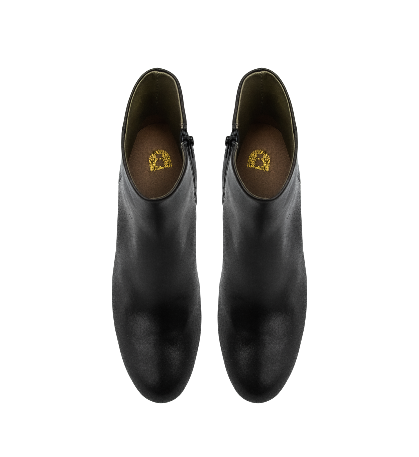 Tachuri Black Leather Ankle Boots