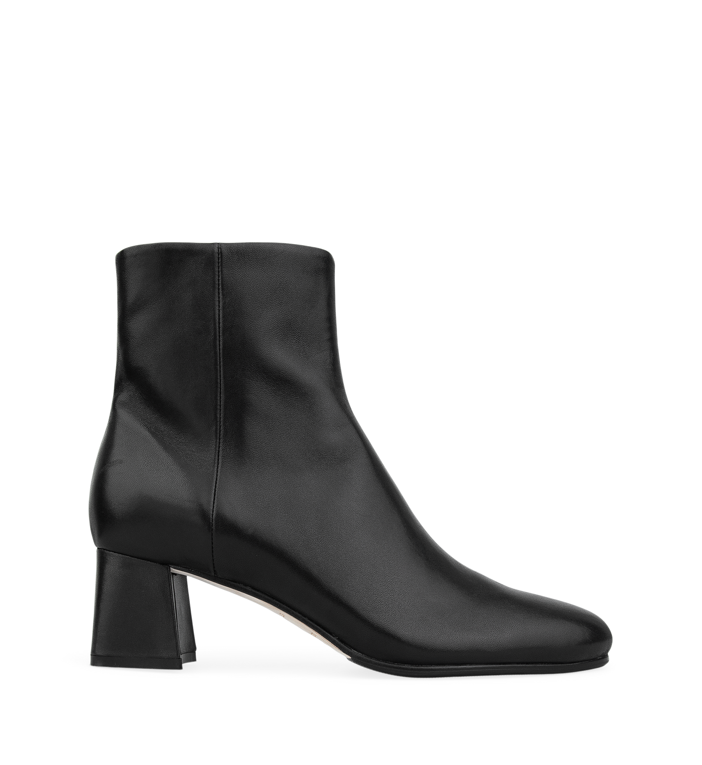 Tachuri Black Leather Ankle Boots