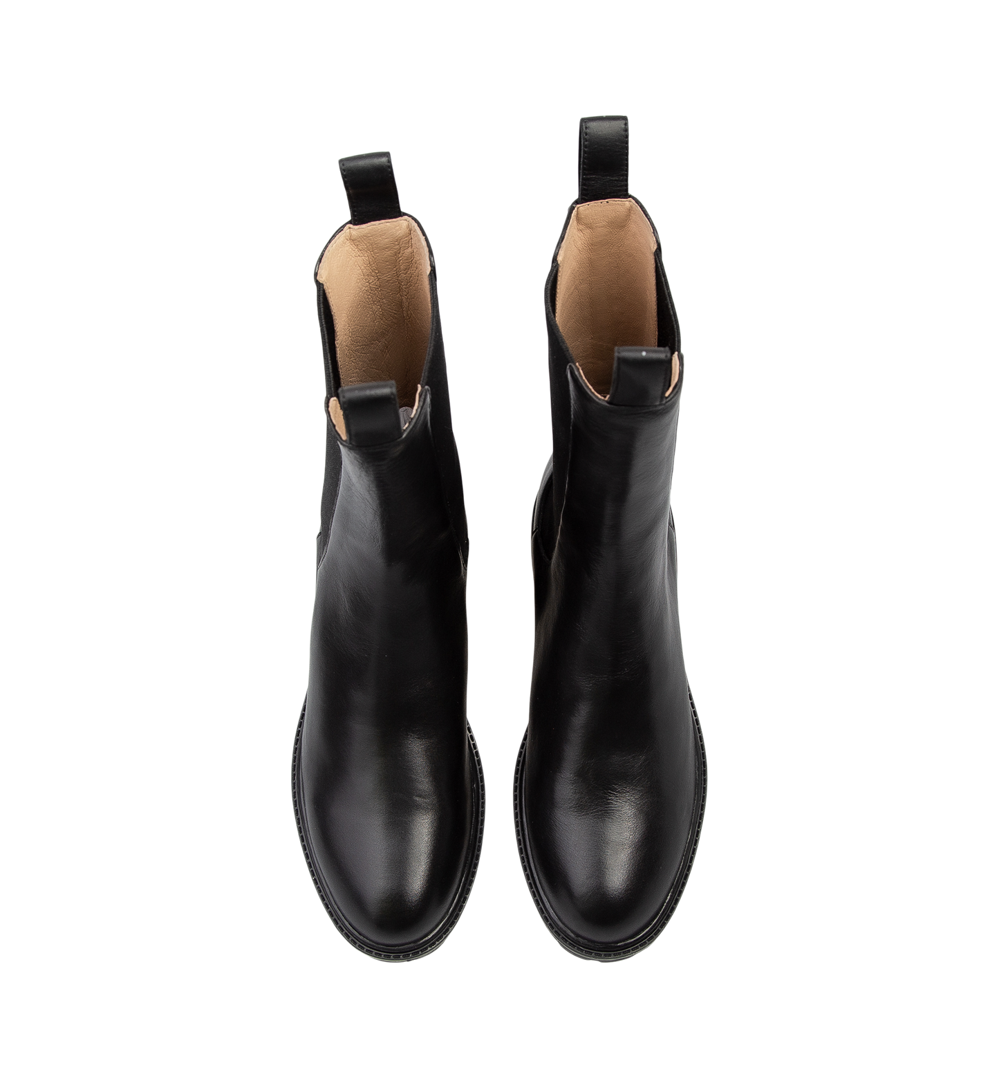 Tapaculo Black Leather Flat Boots