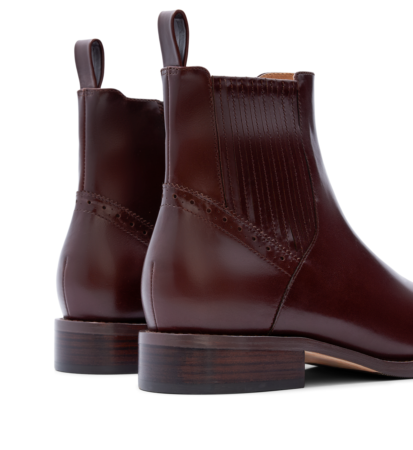 Tomtit Boxed Leather Flat Boots