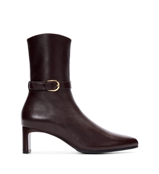 Trocaz Brown Leather Heeled Boots