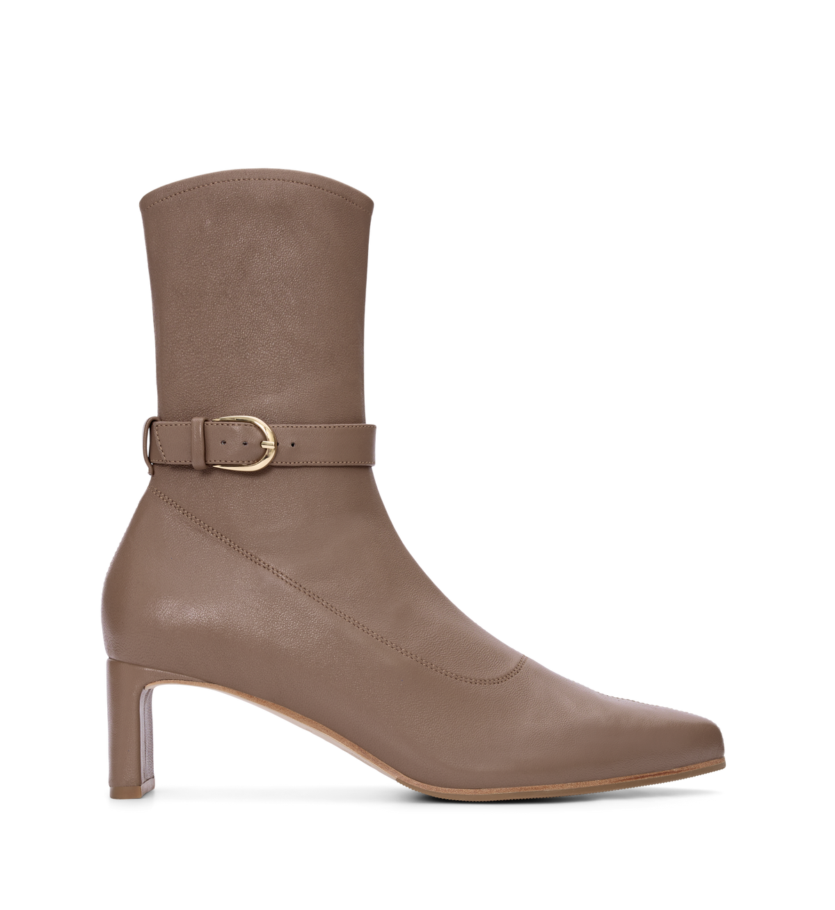 Trocaz Stretch Leather Heeled Boots