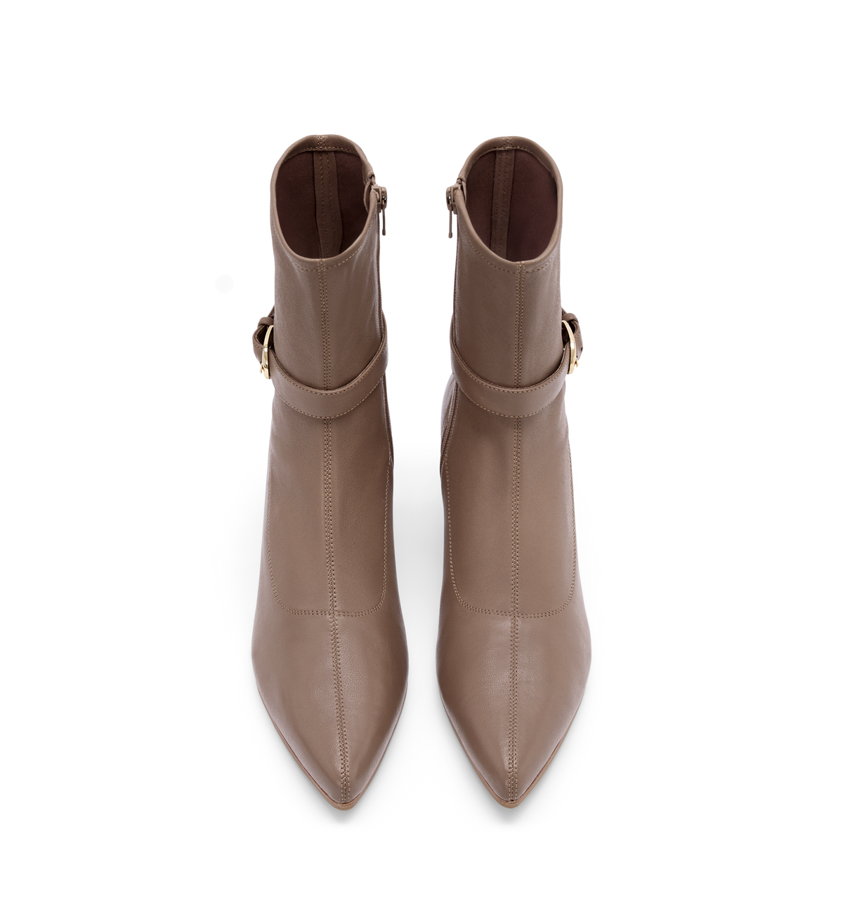 Trocaz Stretch Leather Heeled Boots