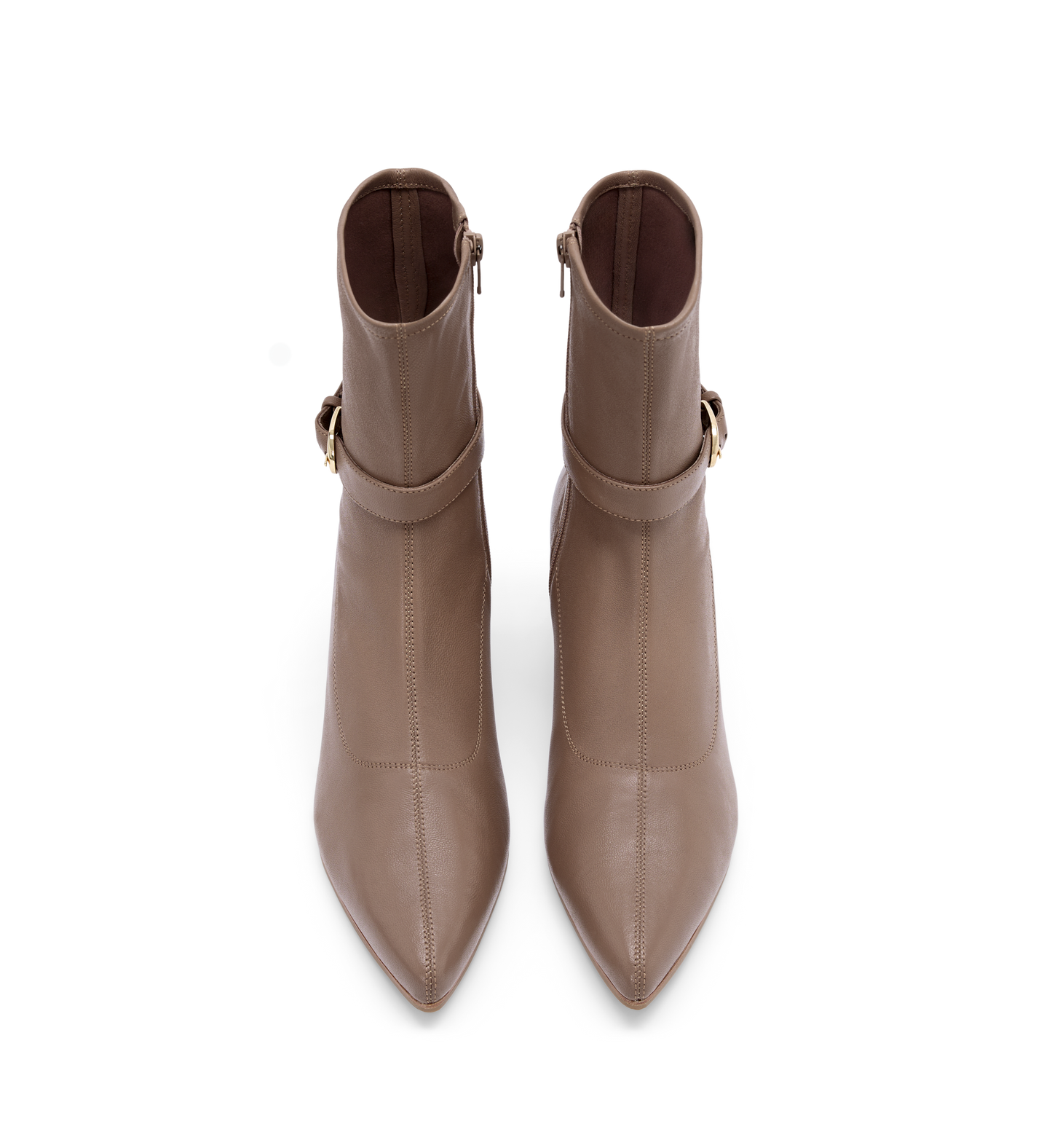 Trocaz Stretch Leather Heeled Boots