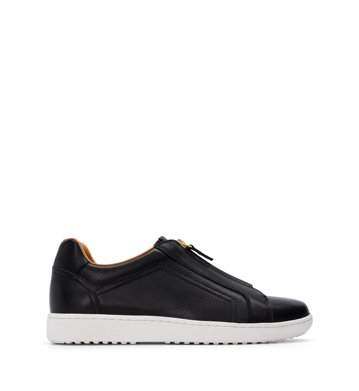 Troupial Black Leather Sneakers