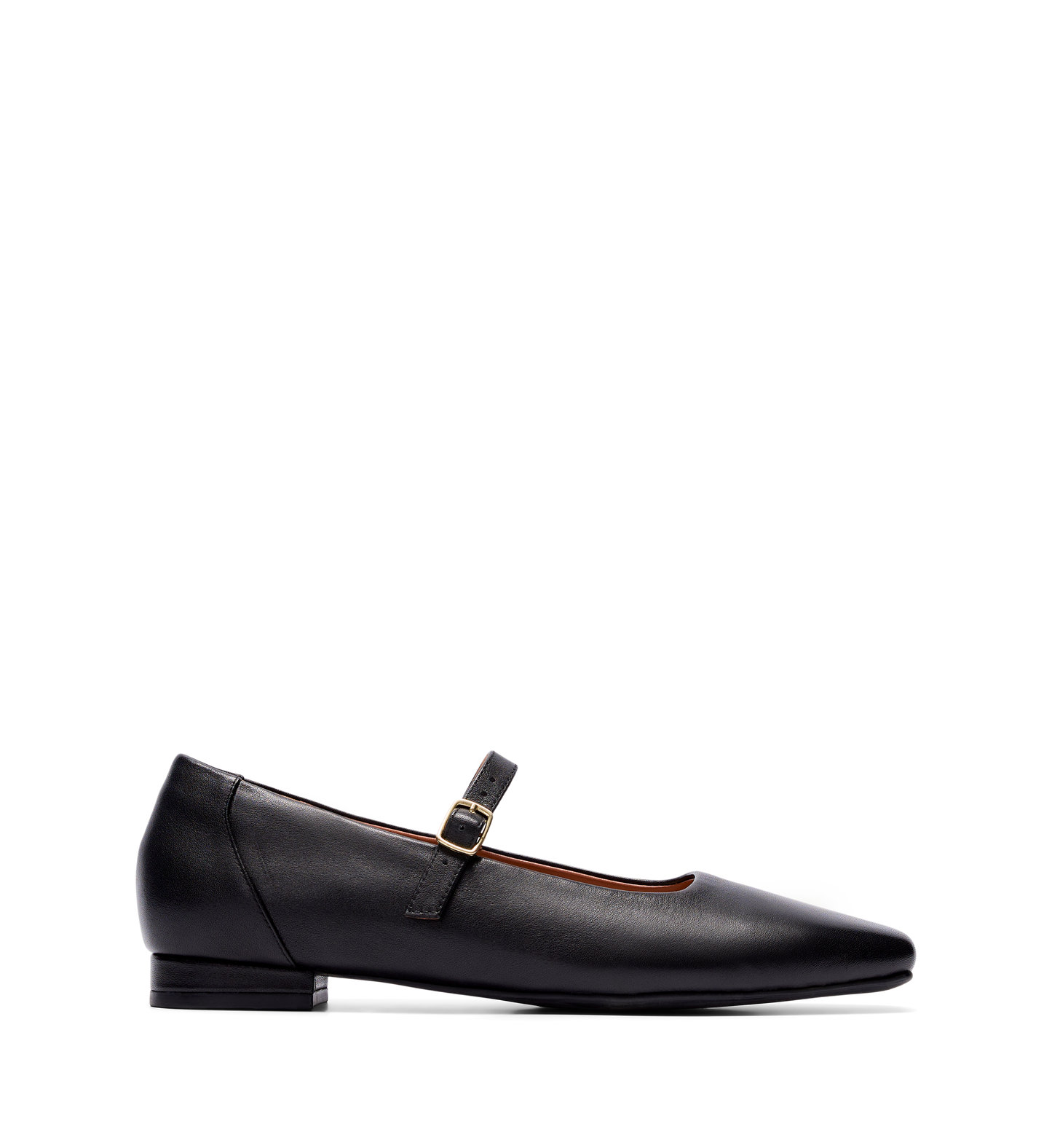 Turtur Black Leather Ballet Flats