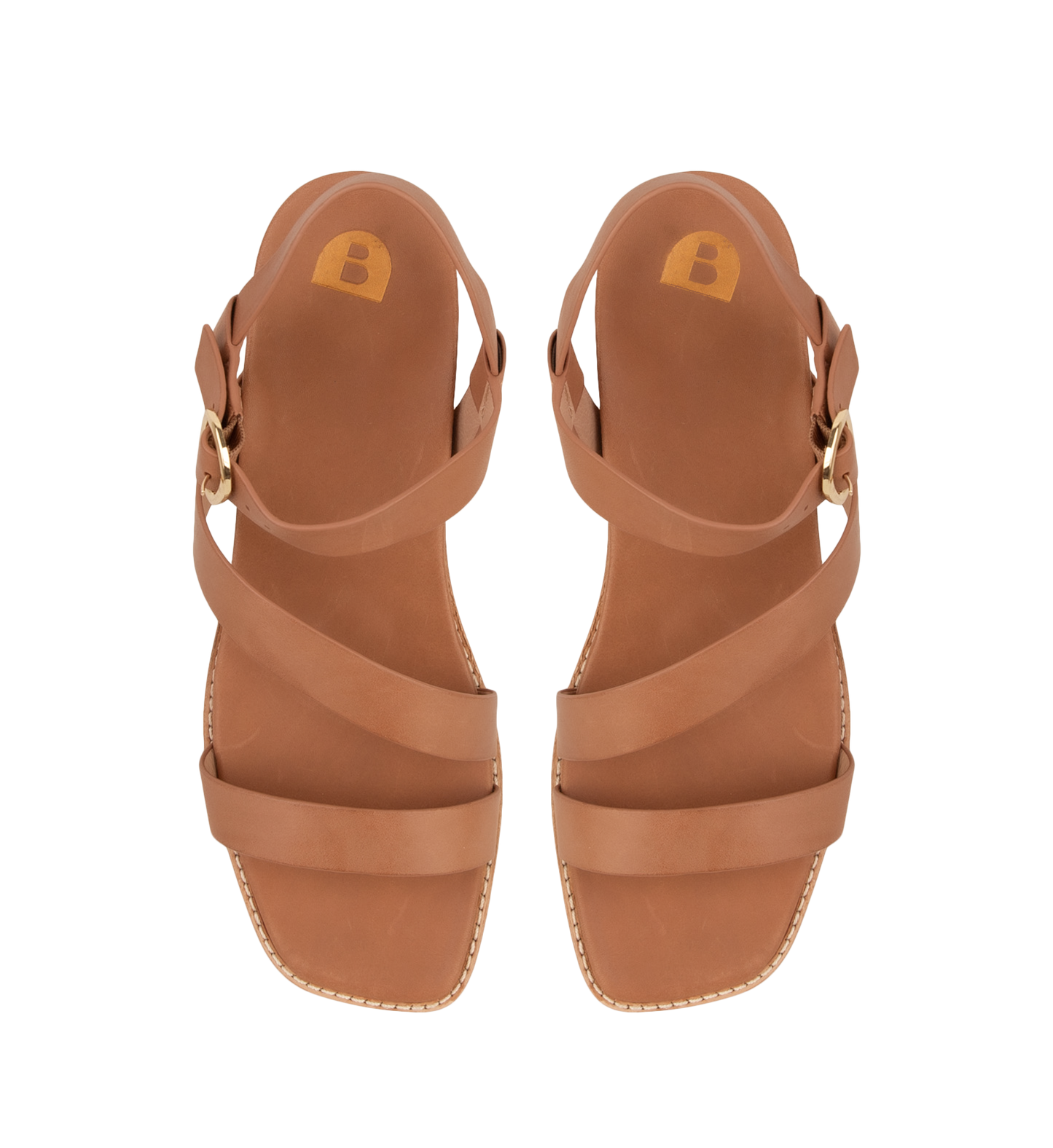Twite Chestnut Leather Sandals