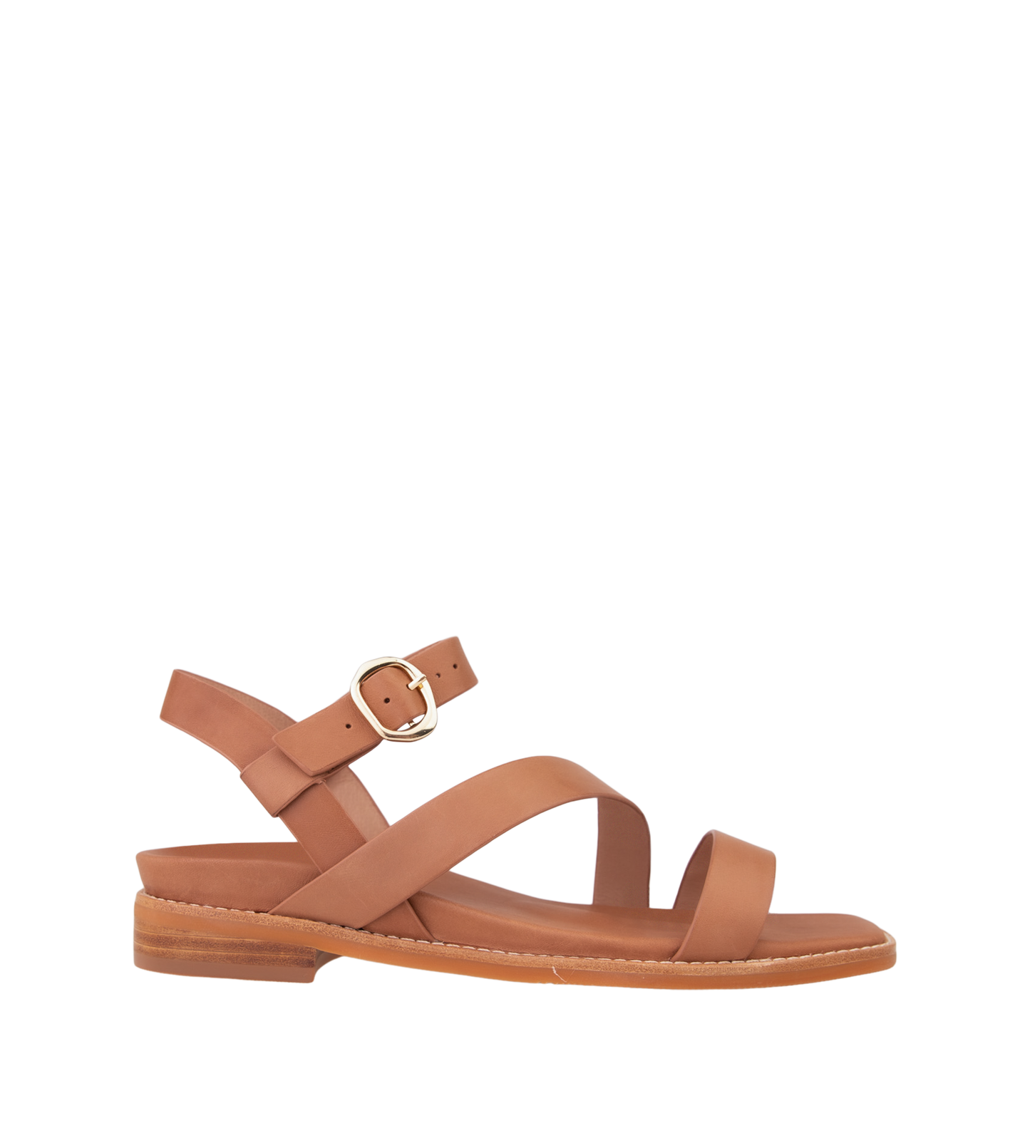Twite Chestnut Leather Sandals