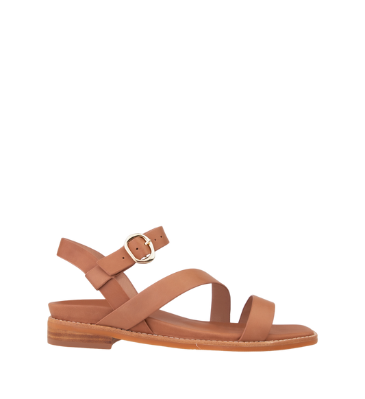 Twite Chestnut Leather Sandals