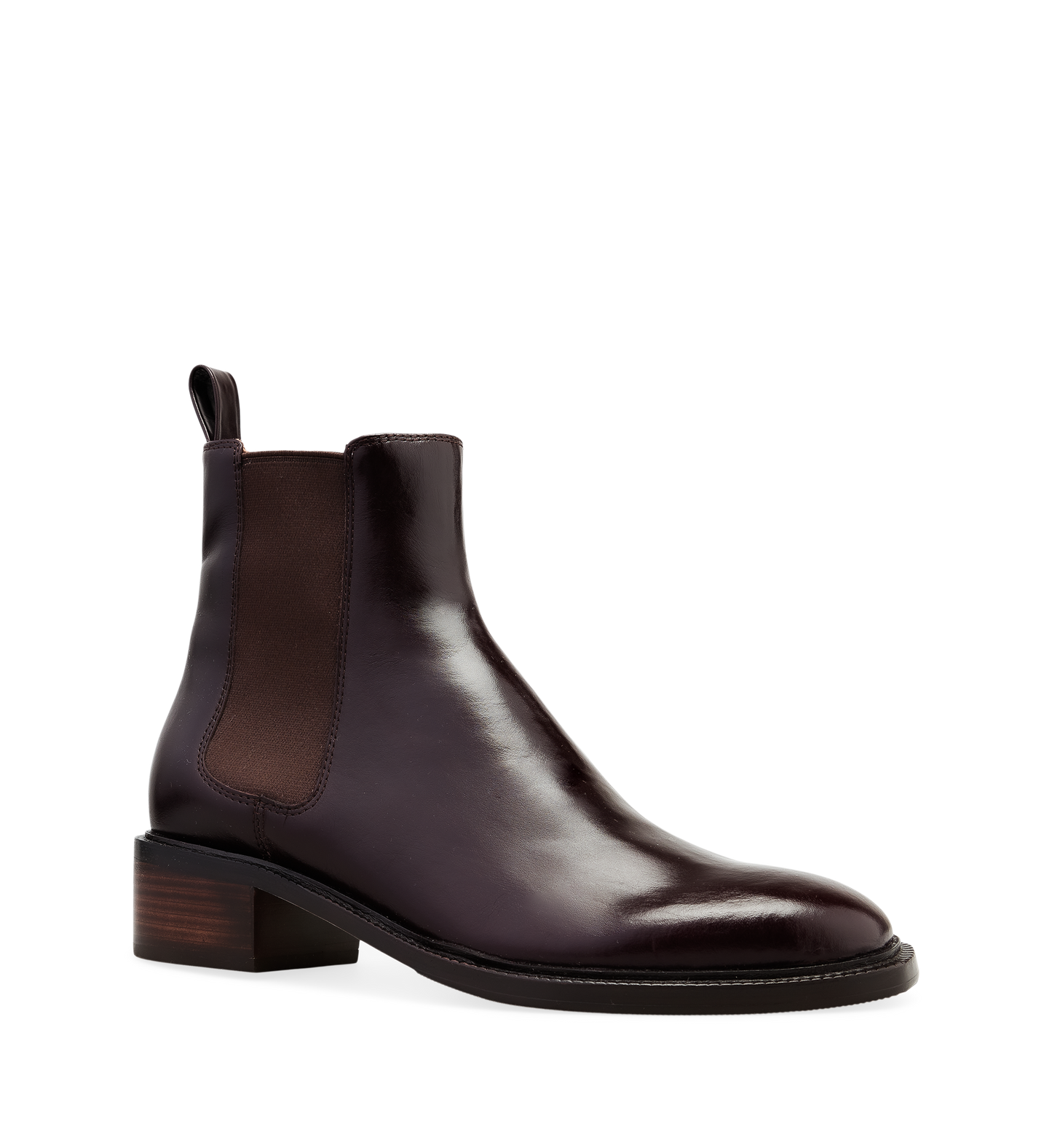 Tyrant Dark Oak Boxed Leather Ankle Boots