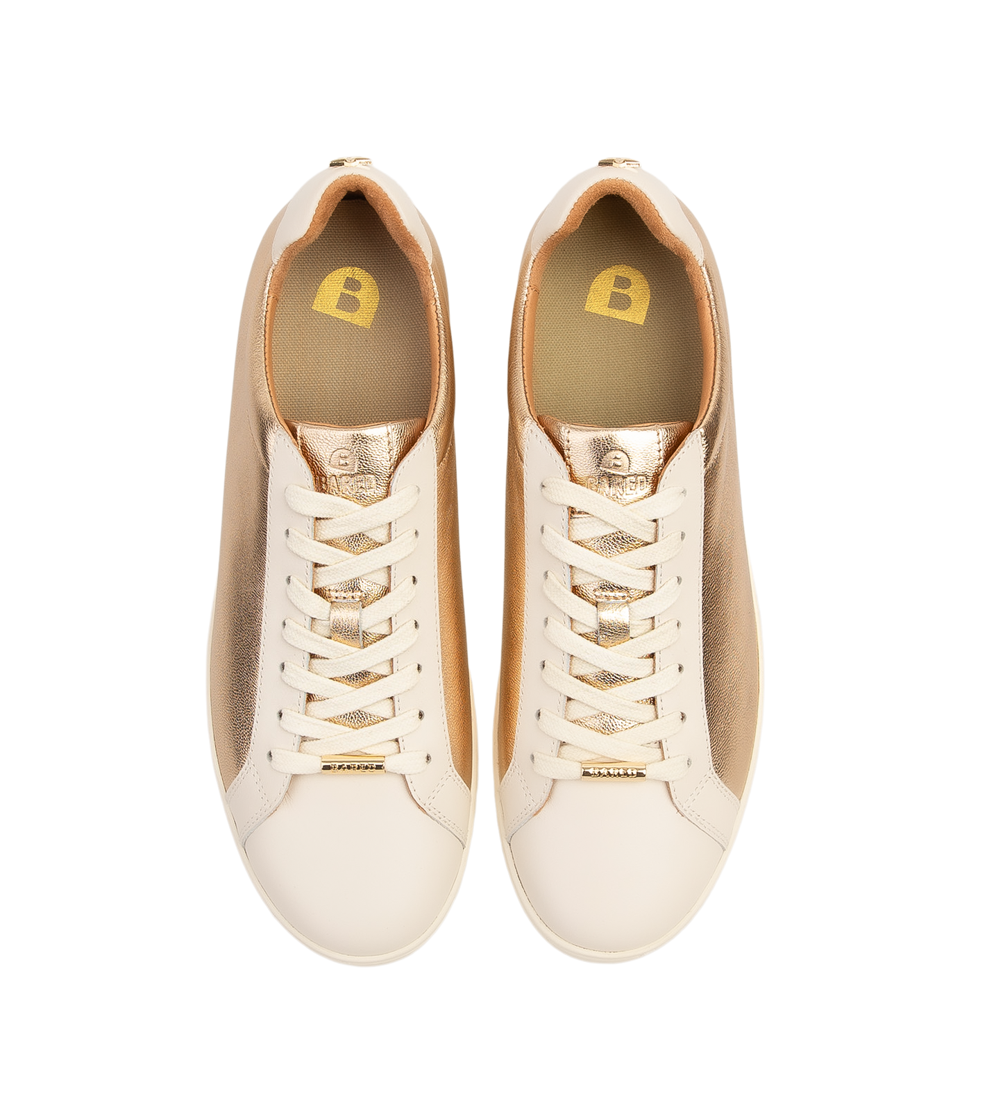 Whimbrel Gold Leather Sneakers