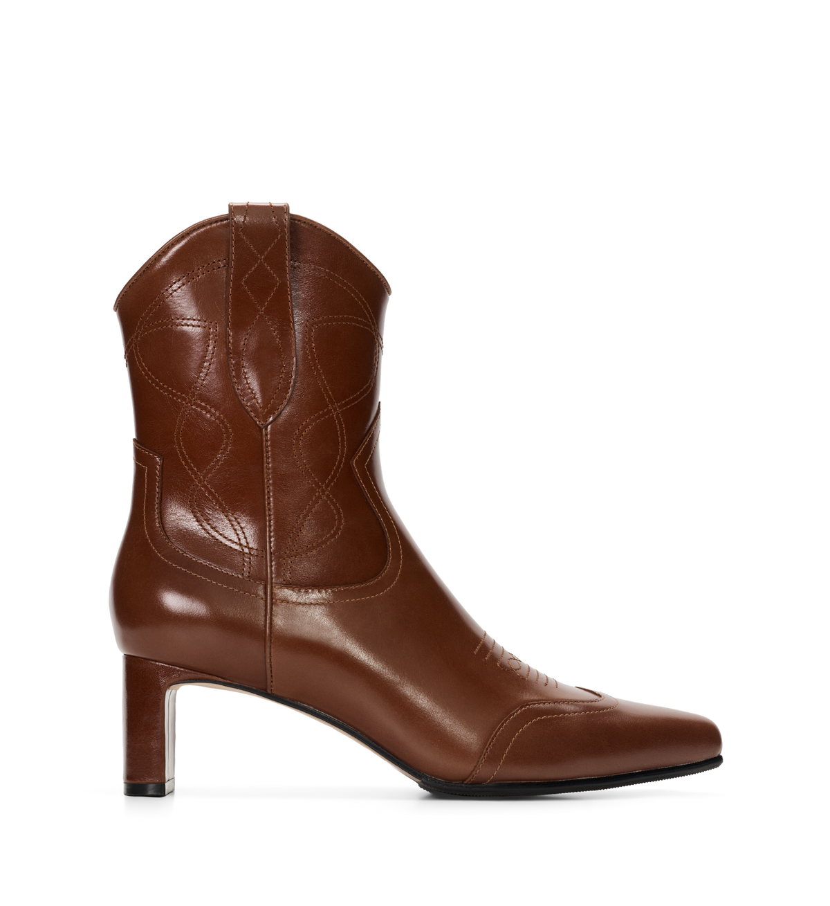 Wren Golden Tan Leather Heeled Boots