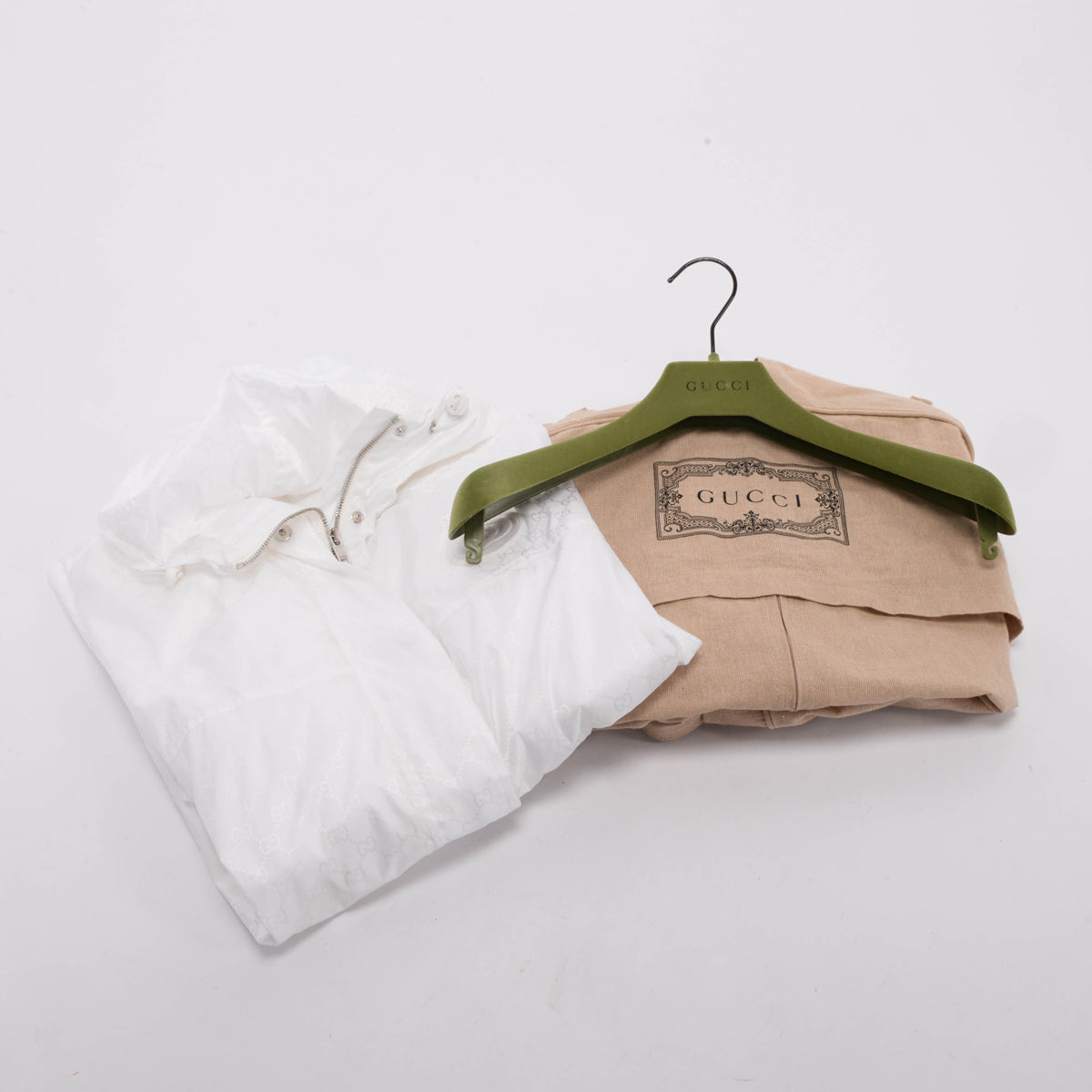 Nylon GG Jacquard Windbreaker Jacket