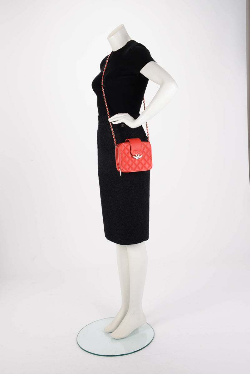 Quilted Leather CC Box Camera Bag